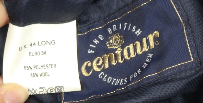 Centaur Men's Navy Double-Breasted Blazer, 44 Long