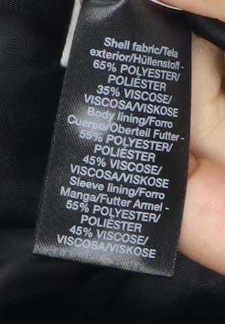White Label Men's Black Suit Jacket 36 Regular