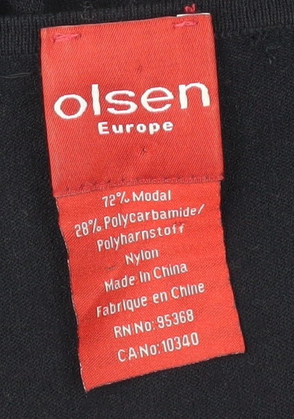 Olsen Women's Black Cardigan Size 16