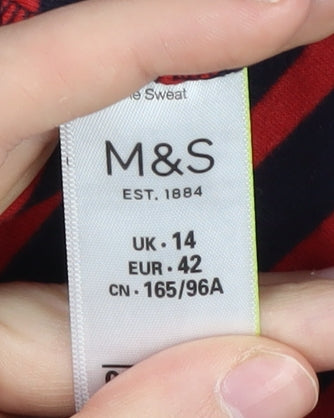 Marks & Spencer Women's Stripe Pullover Size 14