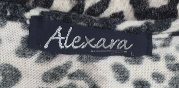 Alexara Women's Multicoloured Animal Print Jumper L