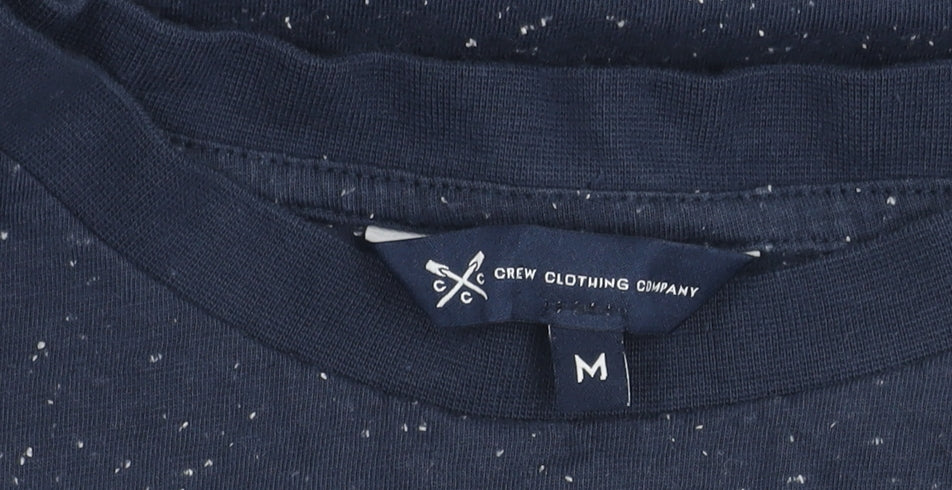 Crew Clothing Blue M T-Shirt Short Sleeve Logo