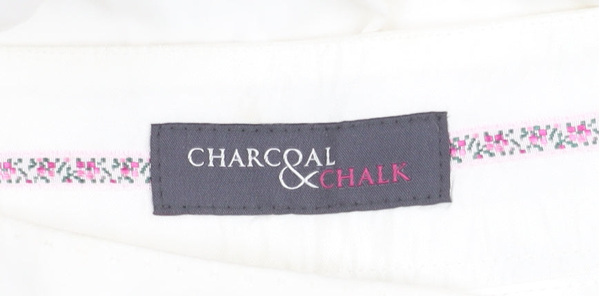 Charcoal & Chalk Ivory Women's Trousers Size 10
