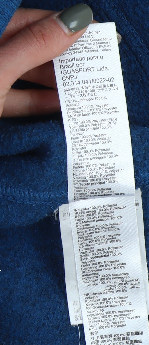 Decathlon Women's Blue Fleece Jacket, L, Outdoor Casual