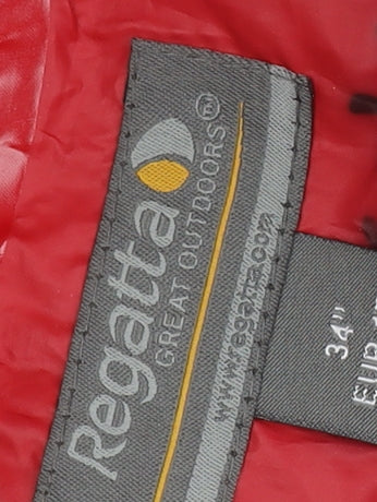 Regatta Men's Red 34 Rain Coat Jacket Hooded Waterproof