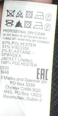 Marks & Spencer Men's Blue Plaid Blazer 36L