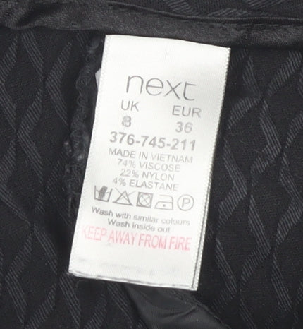 Next Women's Black Slim Fit Jegging Trousers, Size 8