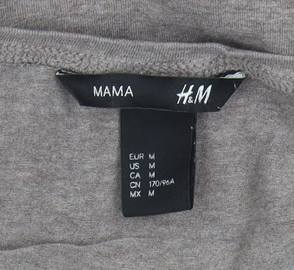 H&M Women’s Brown Maternity Wrap Blouse M