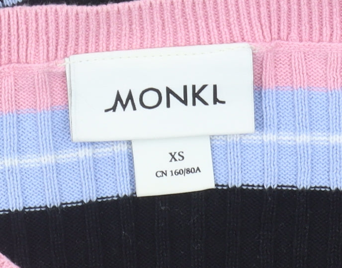 Monki Women's Multicoloured Striped Jumper XS