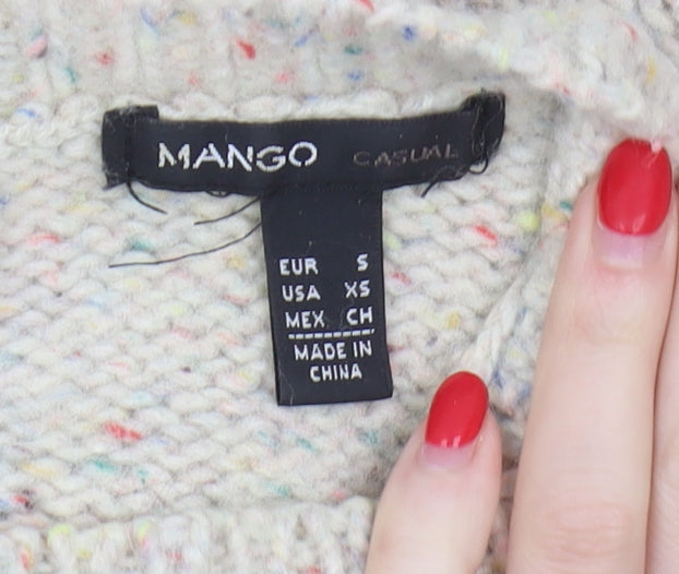Mango Women's Multicoloured Knit Jumper, Size 8