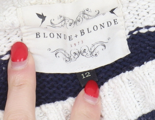 Blonde + Blonde Women's Multicoloured Pullover Jumper, Size 12