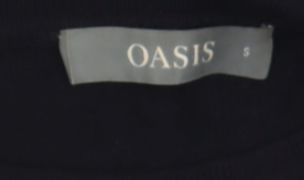Oasis Women's Black Beaded Pullover Jumper, Size S