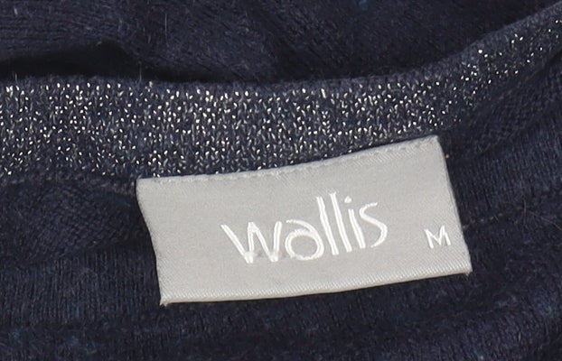 Wallis Women's Blue Butterfly Pullover Jumper M