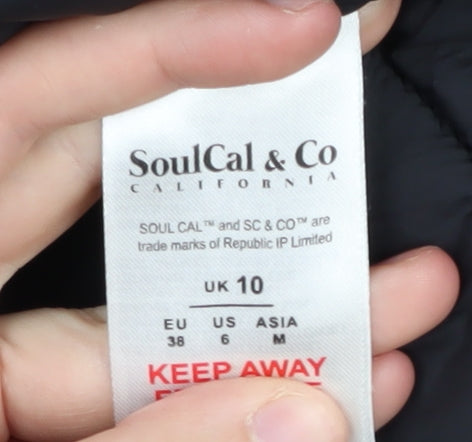 SoulCal Women's Black Puffer Jacket Size 10