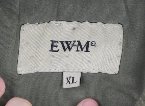 EWM Men's Green Basic XL Jacket for Autumn