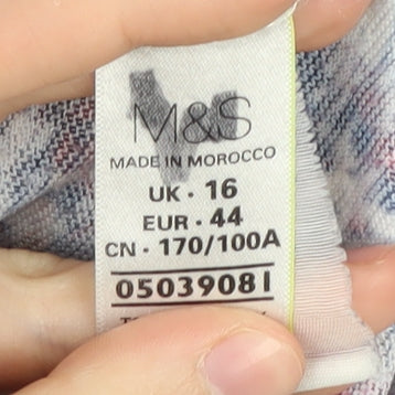Marks & Spencer Women's Multicoloured Floral Jumper, Size 16