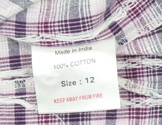 Store Twenty One Women's Multicoloured Plaid Button-Up Shirt