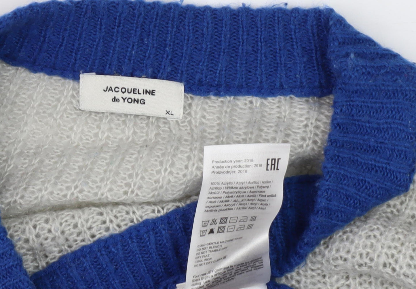 Jacqueline de Yong Women's Multicolour XL Pullover Jumper