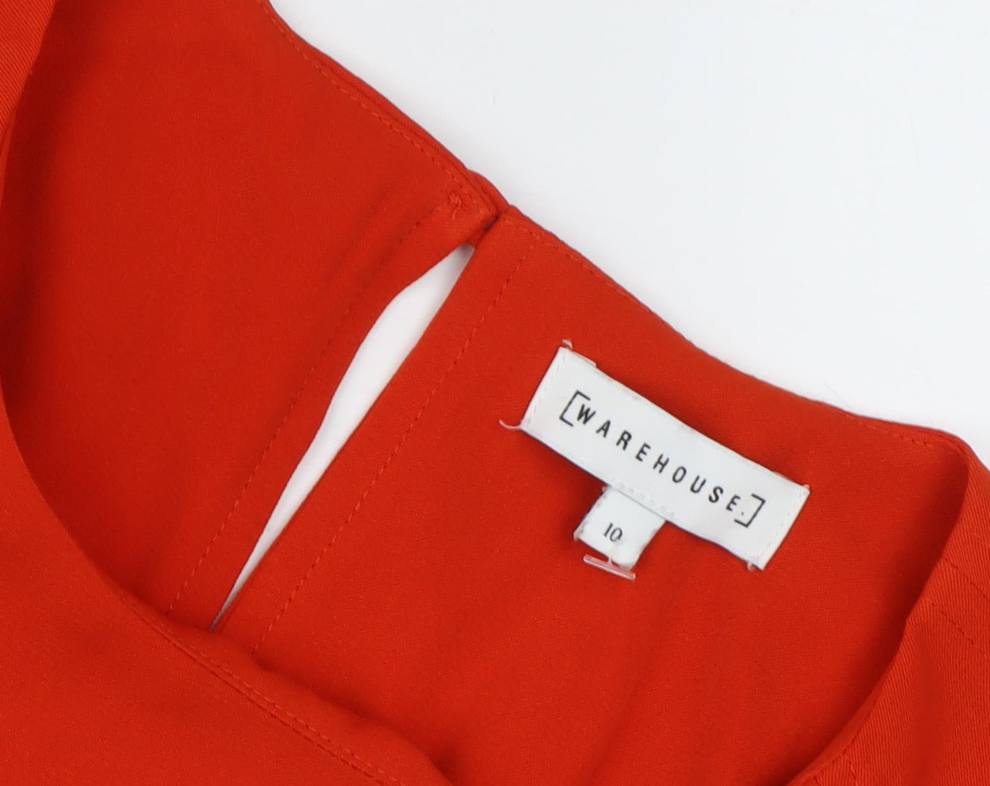 Warehouse Women's Red Shift Dress Size 10