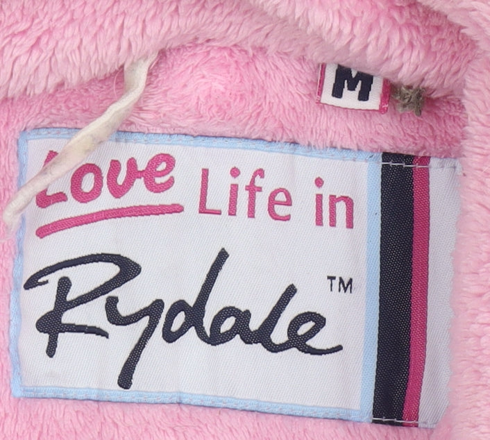 Rydale Women's Pink Fleece Sweatshirt M Zip Casual