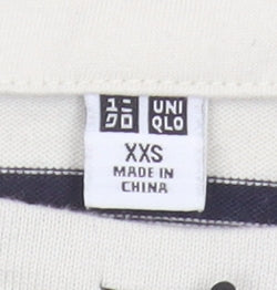 Uniqlo Women's Multicoloured Striped Long Sleeve T-Shirt