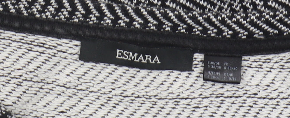 Esmara Women's Black Geometric T-Shirt Size 10