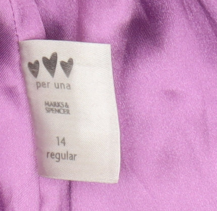 Marks & Spencer Women's Flair Skirt, Size 14, Multicoloured