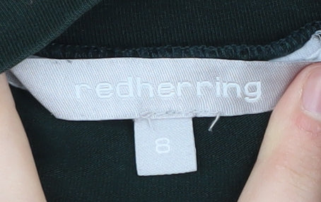 Redherring Women's Green Mock Neck Blouse Size 8