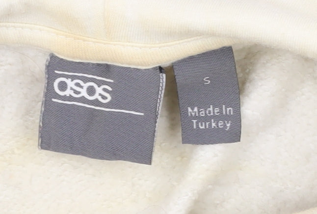 ASOS Women’s Ivory Pullover Hoodie, S, Hooded Graphic