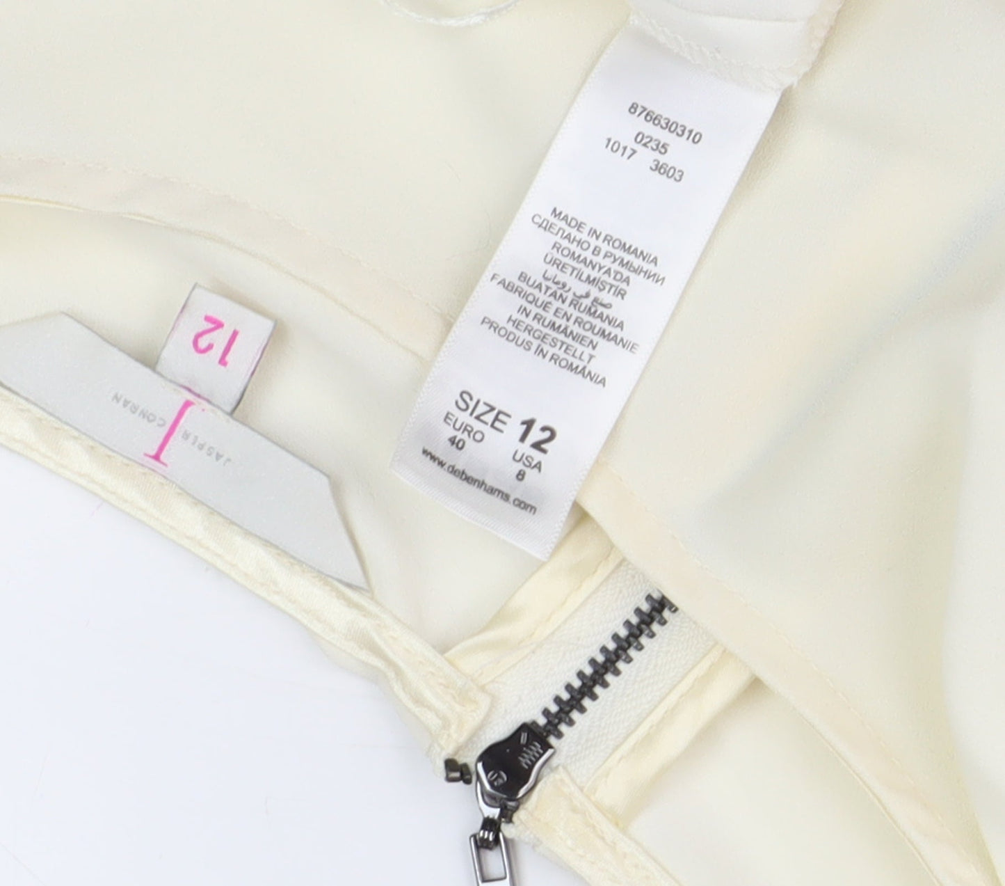 Debenhams Women's Ivory Sleeveless Blouse Size 12