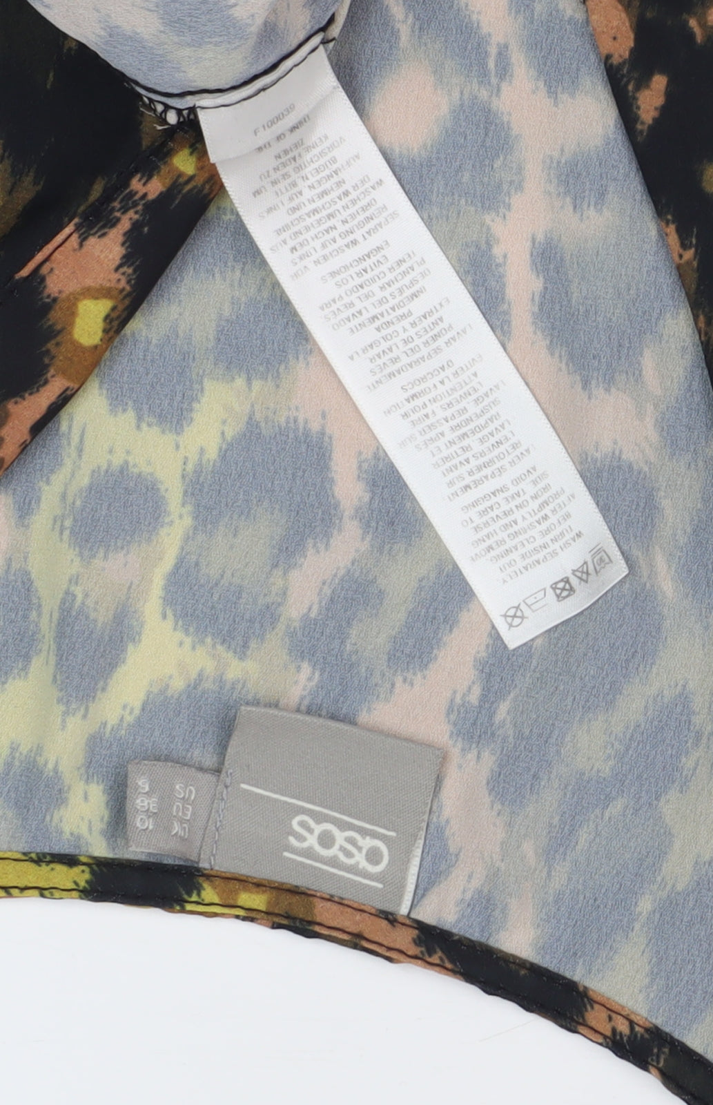 ASOS Women's Multicoloured Kimono Blouse S