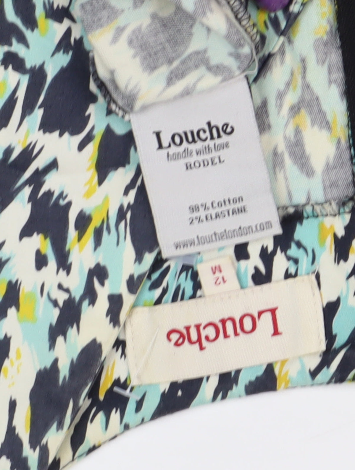 Louche Women's Multicoloured Shift Dress Size 12