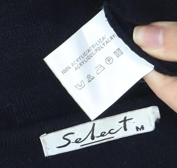 Select Women's Black T-Shirt, M, Short Sleeve, Basic