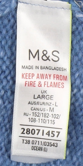 Marks & Spencer Women's Blue Pullover Jumper Large