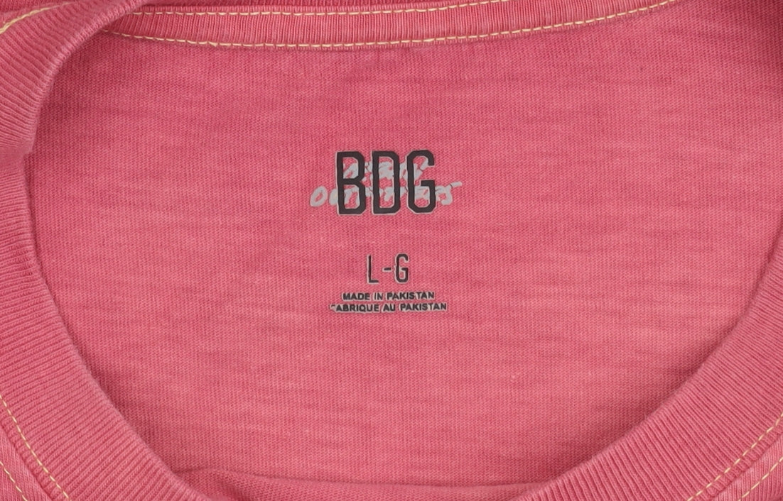 BDG Women's Red Crew Neck T-Shirt, Size L