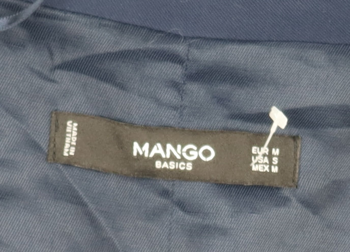 Mango Women's Blue Blazer M, Mid-Length Casual Jacket