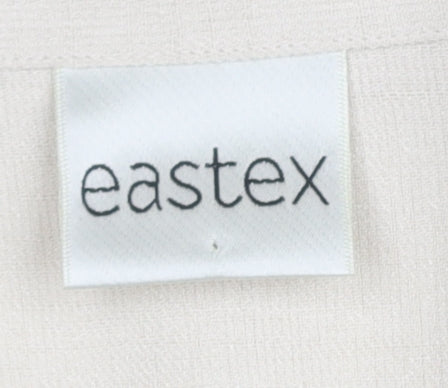 Eastex Women's Blue Short Sleeve Embroidered Dress