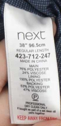 Next Men's Blue Suit Waistcoat Size 38 Regular