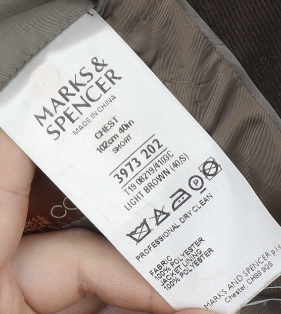 Marks and Spencer Men's Brown Blazer 40S