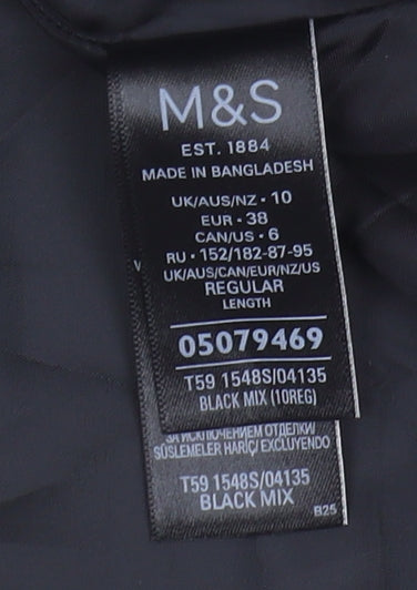 Marks & Spencer Women's Check Pencil Skirt, Size 10