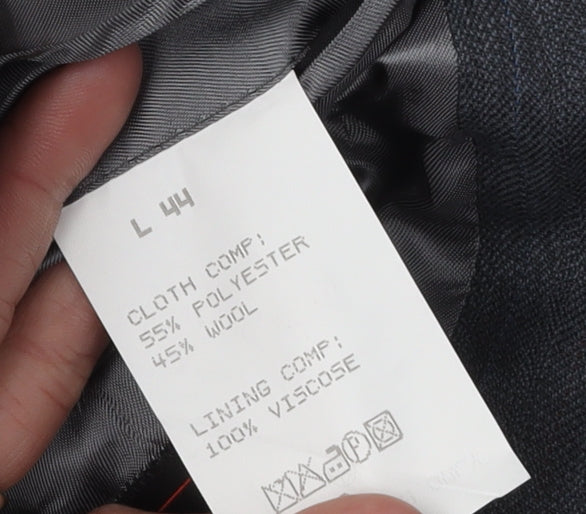 Wellington Men's Grey Blazer, Size 44L, Business
