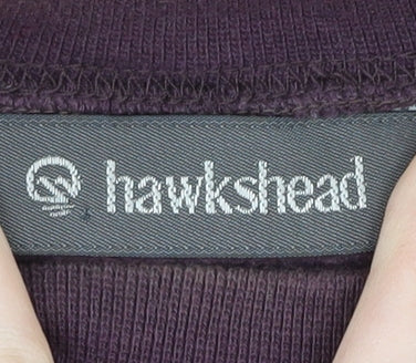 Hawkshead Men's Purple XL Cotton Pullover Sweatshirt