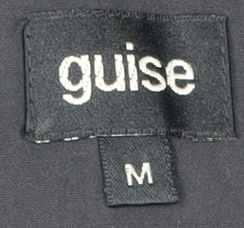 Guise Men's Black Military Jacket M, Full Zip Casual