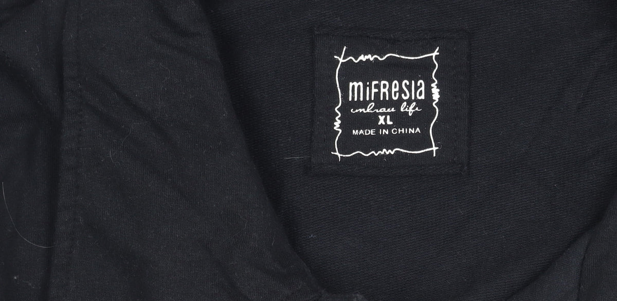 Mi Fresia Women's Black Buttoned Jacket XL