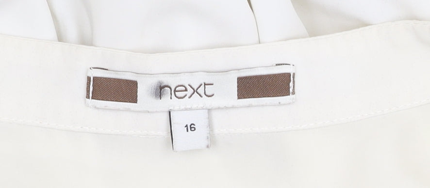Next Women's White Basic Blouse Size 16