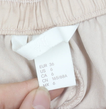 H&M Women's Beige Culotte Shorts Size 8