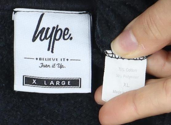 Hype Men's Black XL Pullover Sweatshirt