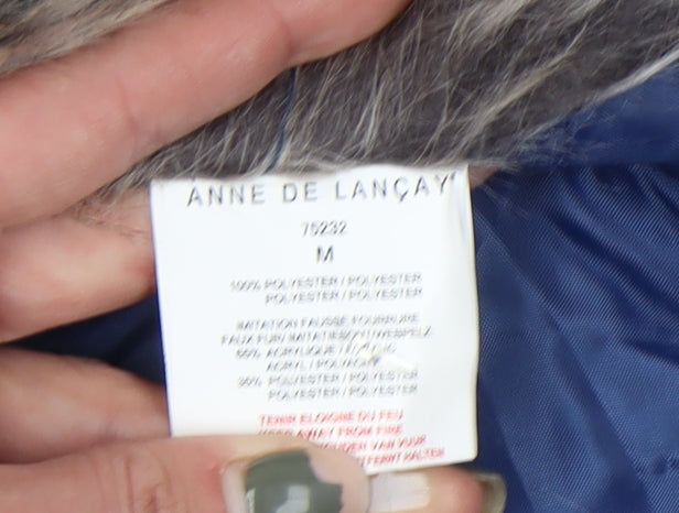 Anne de Lançay Women's Blue Puffer Jacket Size M