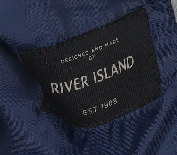 River Island Men's Grey 42L Blazer, Business, Casual
