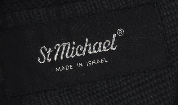 St Michael Men's Black Tuxedo Blazer, 42R, Polyester Wool